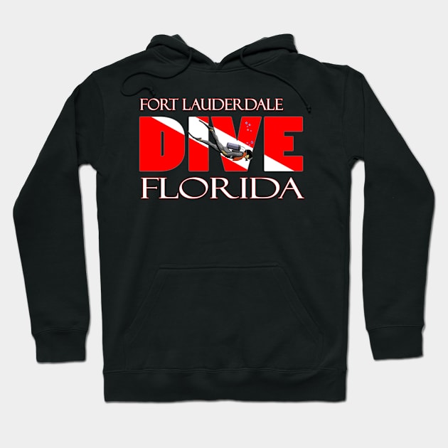 DIVE Fort Lauderdale Florida SCUBA Diving Snorkeling Hoodie by macdonaldcreativestudios